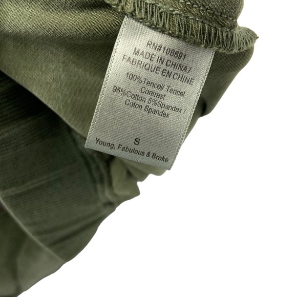 Young Fabulous & Broke Womens Jogger Jupiter Cargo Utility Pants Sz Small Green - Picture 8 of 8